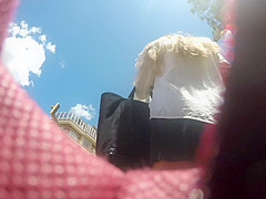 Walking on the upskirt
