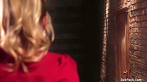Warehouse Worker Ties And Fucks Blonde