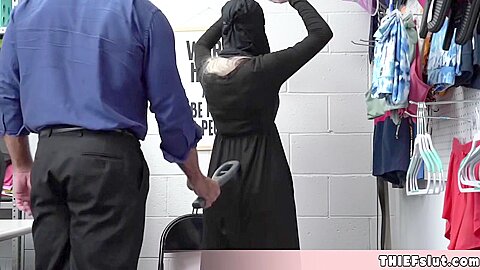 What Happens If A Cute Muslim Chick Tries To Steal