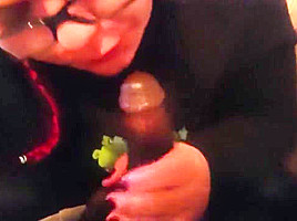 White BBW sucks on BBC (no nut)