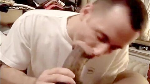 White Boy Sucking Big Double Extra Size Black Cock POV