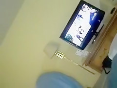 White girl blowing black rod