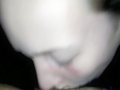 White slut face fuck sloppy cum play