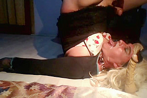 Whore Kornelia enjoys at home