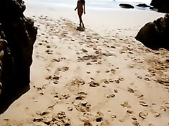 Wicked doggy style ramming on the beach