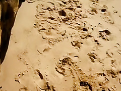 Wicked doggy style ramming on the beach