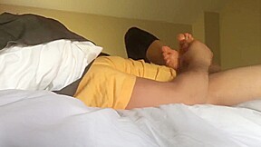 Wife Footjob Handjob CUM ON FEET
