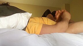 Wife Footjob Handjob CUM ON FEET