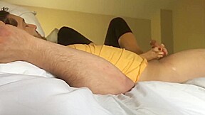 Wife Footjob Handjob CUM ON FEET