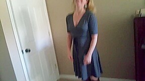Wife strips sucks cock and fucks