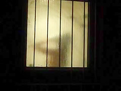 Window - spied young german teeny in Shower 2-3
