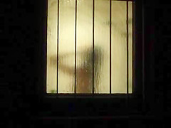 Window - spied young german teeny in Shower 2-3