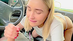 Winona Riley Sucked Dick In A Car