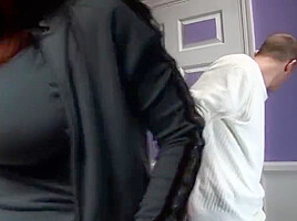 Woman Catches Guy In Her Pantie Drawer, Before Taking Off Her Panties