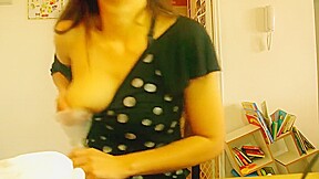 Woman Milking Herself