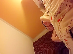 Woman riding her man's cock in bed