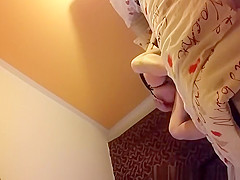 Woman riding her man's cock in bed