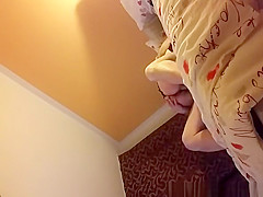 Woman riding her man's cock in bed