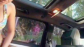 Yoga Obsessed teen 18+ Fucking In The Car