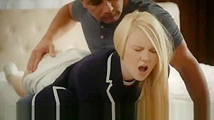 Young Brunette Has Her Asshole Broken In