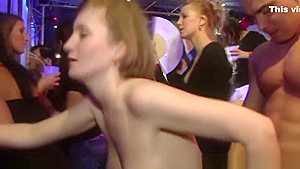 Young amateur girls getting seduced in a bar