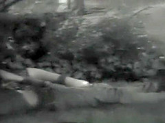 Young couple caught fingering in the night