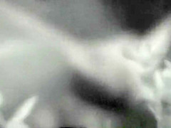 Young couple caught fingering in the night