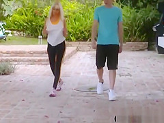 Young dude fucked his horny stepmother after jogging