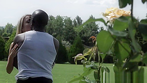 Young gf anally banged by bbc outdoors