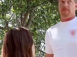 Young siren Cali Marie in rainbows from deep pussy thrusts