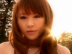 Yuu Konishi Asian babe spreads her legs