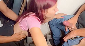 alice souillée de sperme dans Step son gang bang