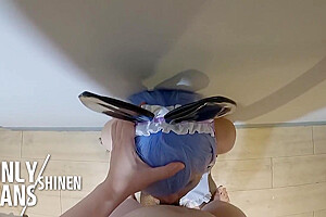 ?asian Femboy? Re:zero Rem Cosplayer Anal Training And Blowjob  12
