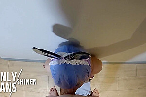 ?asian Femboy? Re:zero Rem Cosplayer Anal Training And Blowjob  12