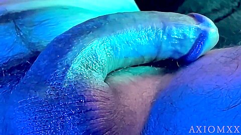 (asmr) Rough Oiled & Wet Closeup Ball Play Massage With Huge Cumshot / Male Solo Breathing Moaning