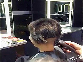 beautiful asian girl headshave