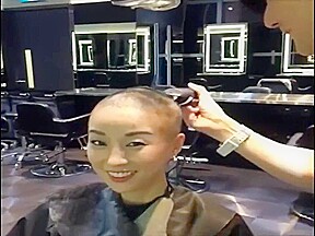 beautiful asian girl headshave