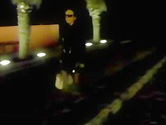 black leather in the dark