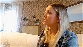 blonde girl smoking