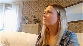 blonde girl smoking
