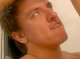 bodybuilders and longhaired golden-haired twink