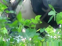 catches two teens 18+ pissing in the bushes