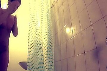 caught wife showering