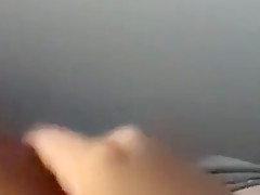 chubby guy jerking cock off