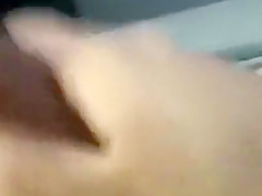 chubby guy jerking cock off
