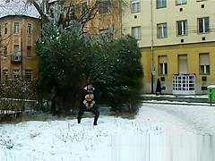 crazy girls peeing in public