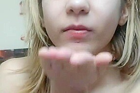 cum in her mouth