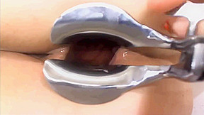 delicious mexican bbw with speculum in her ass