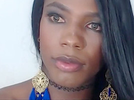 ebon transsexual Waleska Sargenteli Beside large penis