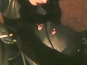 force smoking in leather